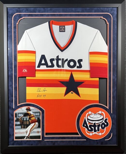 NOLAN RYAN signed All Time K King Mitchell & Ness Astros Home Jersey