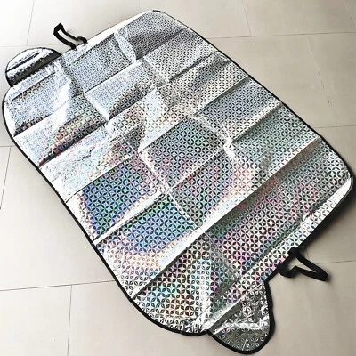 Summer Sunshade Car Front Windshield Sun Visor UV Guard Heat Shield Foldable - Image 1 of 4