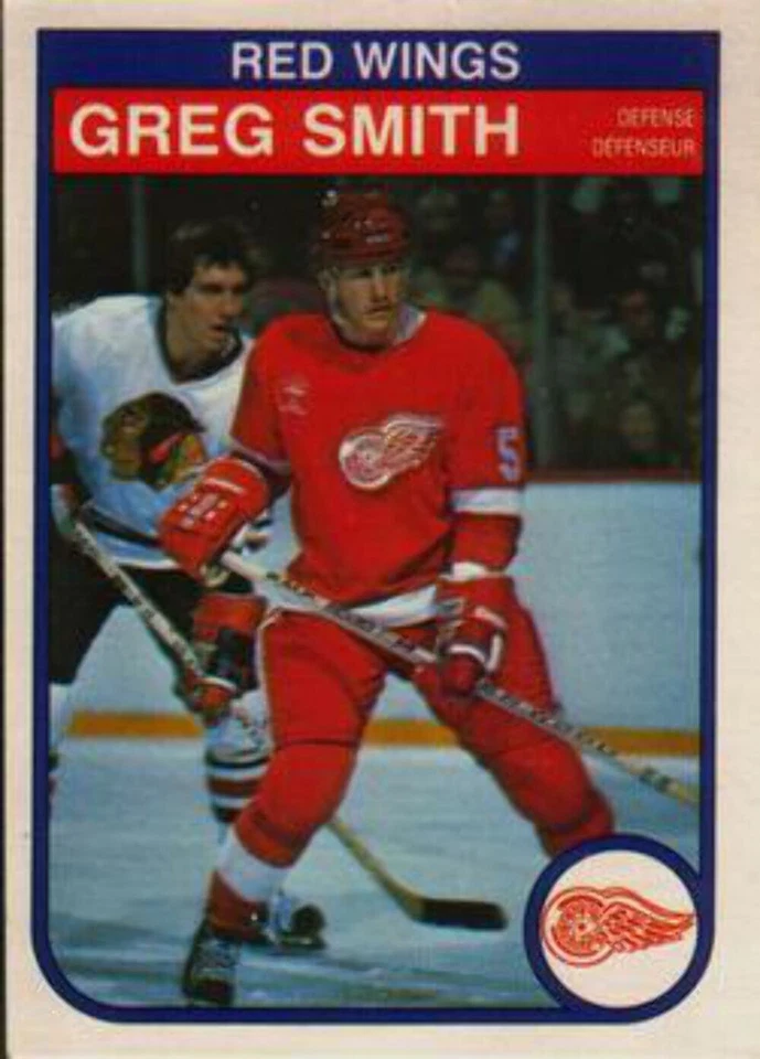 #96 Greg Smith - Detroit Red Wings - 1982-83 O-Pee-Chee Hockey - Image 1 of 1