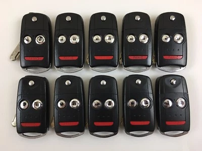 ORIGINAL LOT OF 10 ACURA MDX RDX 07-13 FLIP KEY LESS ENTRY REMOTE SWITCHBLADE US - Изображение 1 из 4