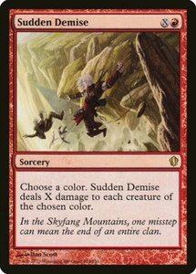 Magic MTG Tradingcard Commander 2013 Sudden Demise 124/356 - Imagen 1 de 1