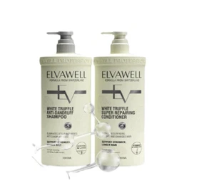 Elvawell White Truffle Anti-Dandruff Shampoo and Conditioner Set 1000ml US SEL - Picture 1 of 5