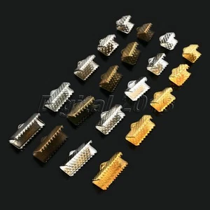 Alrededor de 100 piezas abrazaderas de cinta extremos de prensado cuentas cierres puntas de gancho cable hágalo usted mismo kit útil - Imagen 1 de 19