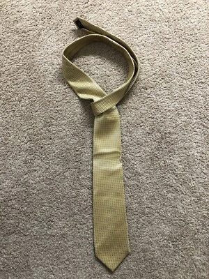 Corbata para hombre MICHAEL KORS ~ amarilla ~ texturizada ~ nueva precio de venta sugerido por el fabricante: 69,50 USD Foto 1 de 4