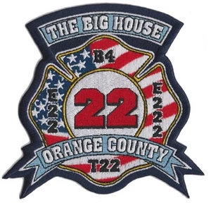 Orange County, CA Station 22 Stars & Stripes The Big House Fire Patch NEU - Bild 1 von 1