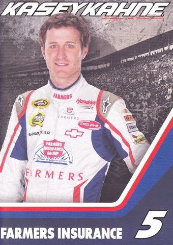 2012 Kasey Kahne Farmers Insurance Chevy Impala NASCAR postcard Cover