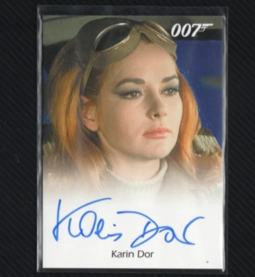 James Bond Archives 2016 Spectre Autografo Auto Karin Dor come Helga Brandt - Immagine 1 di 4
