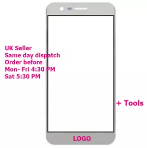 Für LG K8 2017 LCD vorne außen Glas Touchscreen Ersatz weiß - Bild 1 von 2