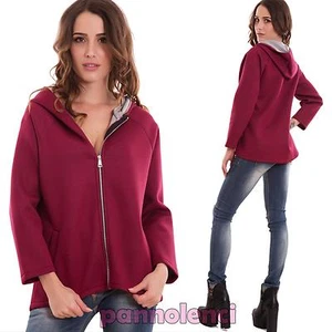 Women's Hoodie Jacket Long Sleeve Warm Zip New CJ-2153 - Picture 1 of 5