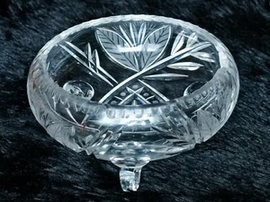 XXL Vintage Kristall Glas Servier Schale Teller 60er Sammlung Auflösung Deko Rar - Bild 1 von 6