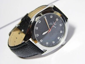 YONGER & BRESSON DSC1493 'POUR ELLE' S/STEEL QUARTZ MVMT WATCH BLACK M.O.P.FACE - Picture 1 of 12
