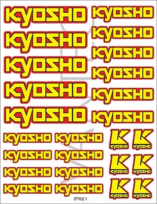 Kyosho RC Sticker Decal buggy cars truck MP10 Inferno Ultima - Image 1 of 3
