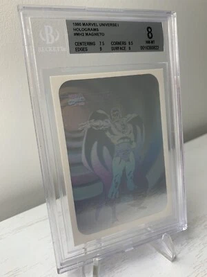 1990 Impel Marvel Universe 1 Holograms set #MH2 Magneto BGS 8 ⬜️ Pop 12 - Image 1 of 2