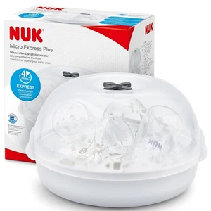 NUK Micro Express Plus Mikrowellen Sterilisator für Babyflaschen 4 Babyflaschen - Bild 1 von 7