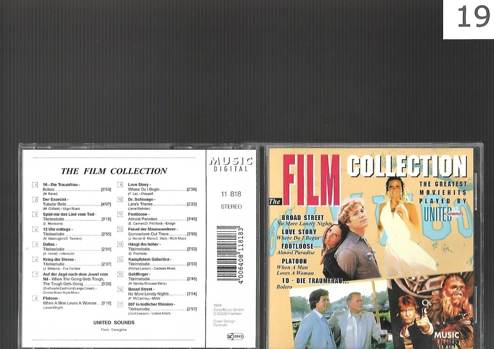 CD The Film Collection - The Greatest Moviehits Played By United Sounds - Bild 1 von 1