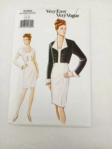 9389 Vogue Sewing Pattern Misses Womens Jacket & Dress. Size 6, 8, 10 - Picture 1 of 3