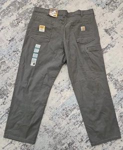 Neu mit Etikett Carhartt Rugged Flex Relaxed Fit Rigby Latzhose grau Herrenhose 40 x 30 102517 - Bild 1 von 6