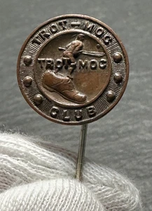 RARE ANTIQUE TROT - MOC CLUB SHOE & NATIVE AMERICAN STICK PIN ADVERTISEMENT H537 - Picture 1 of 10