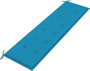 Cuscino per Panca Da Giardino Blu 180X50X3 Cm Panchina Sedia Da Esterno in Tessu - Foto 1 di 12