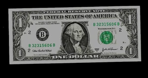 U.S.A (1) BANK NOTE FEDERAL RESERVE  NEW YORK  1 DOLLAR 2003 A EXTRA FINE - Picture 1 of 2