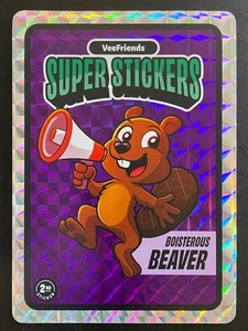 2025 VeeFriends Super Sticker Manga Serie Boisterous Beaver 2nd Sticker - Bild 1 von 2