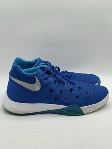 Nike Zoom Hyperquickness 3 Men's Blue & White 749883-404 Sneakers Shoes 12.5 - Picture 1 of 14