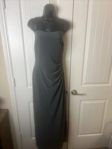 Vestido de noche Ralph Lauren sin mangas largo completo verde oliva oscuro talla 4 para mujer - Imagen 1 de 8
