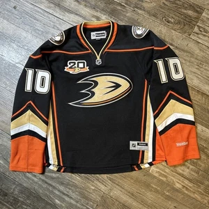 Anaheim Ducks Hockey Jersey Women’s L Reebok Perry # 20 Year Anniversary - Picture 1 of 8