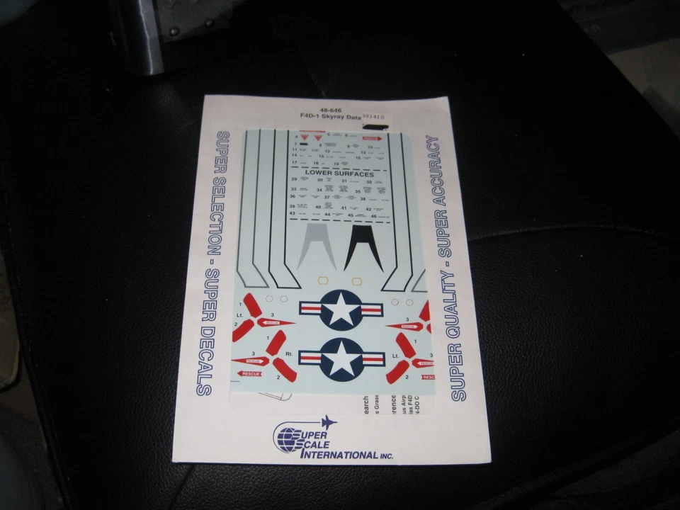 F4D-1 Skyray Data in 1/48 by SSI - Image 1 of 1