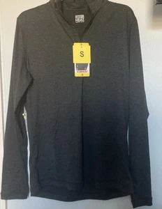 32 Degrees Heat Herren Small 1/4 Zip Langarm Activewear grau Shirt. " Neu . - Bild 1 von 3
