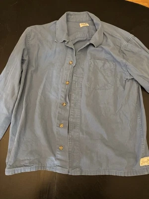 Sobrecamisa de lona azul Hurley para hombre XL manga larga con botones Foto 1 de 3