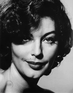 VTG Philippe Halsman Print Eva Gardner Actress Engraving Photo 1954 Mat 16x19 - Picture 1 of 2
