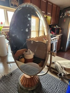 Vintage 2-Sided Pivotal Table Mirror. Vanity/Makeup 1950s. Fun Collector Piece - Picture 1 of 17