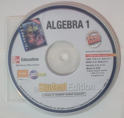 Algebra 1, eStudentEdition CD-ROM (MERRILL ALGEBRA 1) - Image 1 of 3