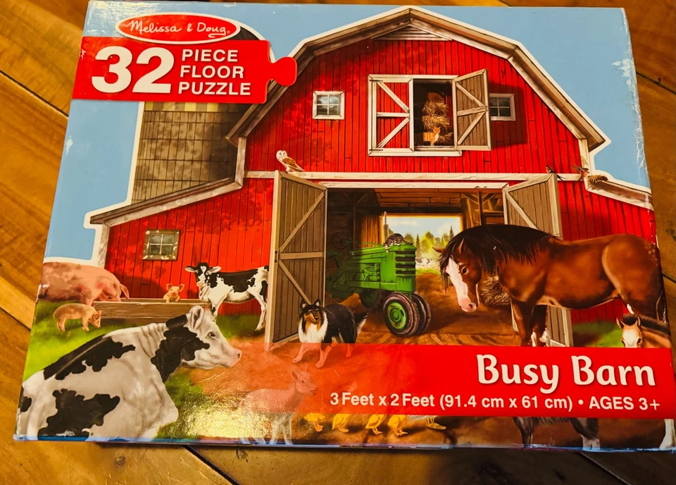Melissa & Doug 32-pc Busy Barn Jumbo Jigsaw Puzzle - Image 1 of 1