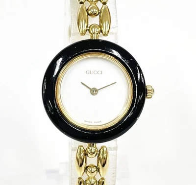 Gucci  1100 11.12 Women's Vintage Watch  gold new battery - Image 1 of 4