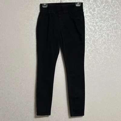 Old Navy Rockstar Super Ajustado Jeggings Negro Tiro Medio Cintura Ajustable 2 Cortos Foto 1 de 4