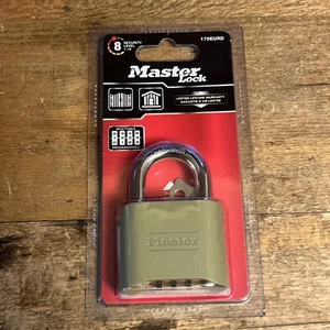 Master Lock 175EURD Zahlen-/Schlüsselschloss Sicherheit Zutrittskontrolle Fahrradschloss - Bild 1 von 8
