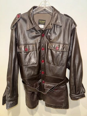 Men's XL Avirex The Cockpit Brown Leather Field Jacket Flight Bomber USA Made - Image 1 of 4