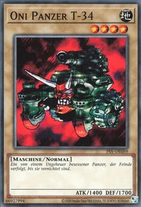 YuGiOh Oni Panzer T-34 PSV-25TH-DE059 Common Deutsch NM unl. - Bild 1 von 2