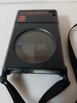 Vintage 1985 Sony CD Player and Battery Case w/ Headphones WORKS!!! - Image 1 of 4