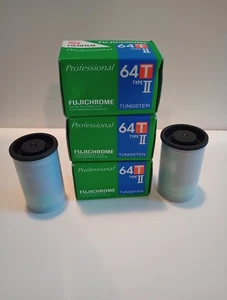 Lot Of 5x 3 Boxe, 2 in cannisters Rolls Fuji 64T 35mm Slide Film expired 2003/10 - Picture 1 of 6