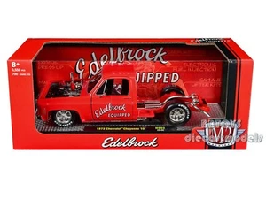 1973 CHEVROLET CHEYENNE SUPER 10 BEDLESS RED EDELBROCK 1/24 MODEL M2 40100-HS02 - Picture 1 of 2