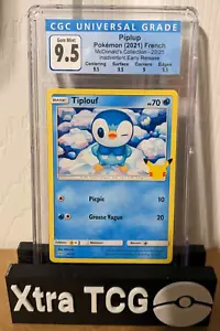 Pokemon CGC 9.5 Piplup Tiplouf McDonald's Collection 20/25 USCITA ANTICIPATA francese - Foto 1 di 2