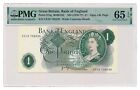 GREAT BRITAIN banknote 1 Pound 1970 PMG MS 65 EPQ Gem Uncirculated