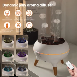 3D Dynamic Jellyfish Essential Oil Diffuser Air Diffuser Humidifier 7 Color w RC - Picture 1 of 22