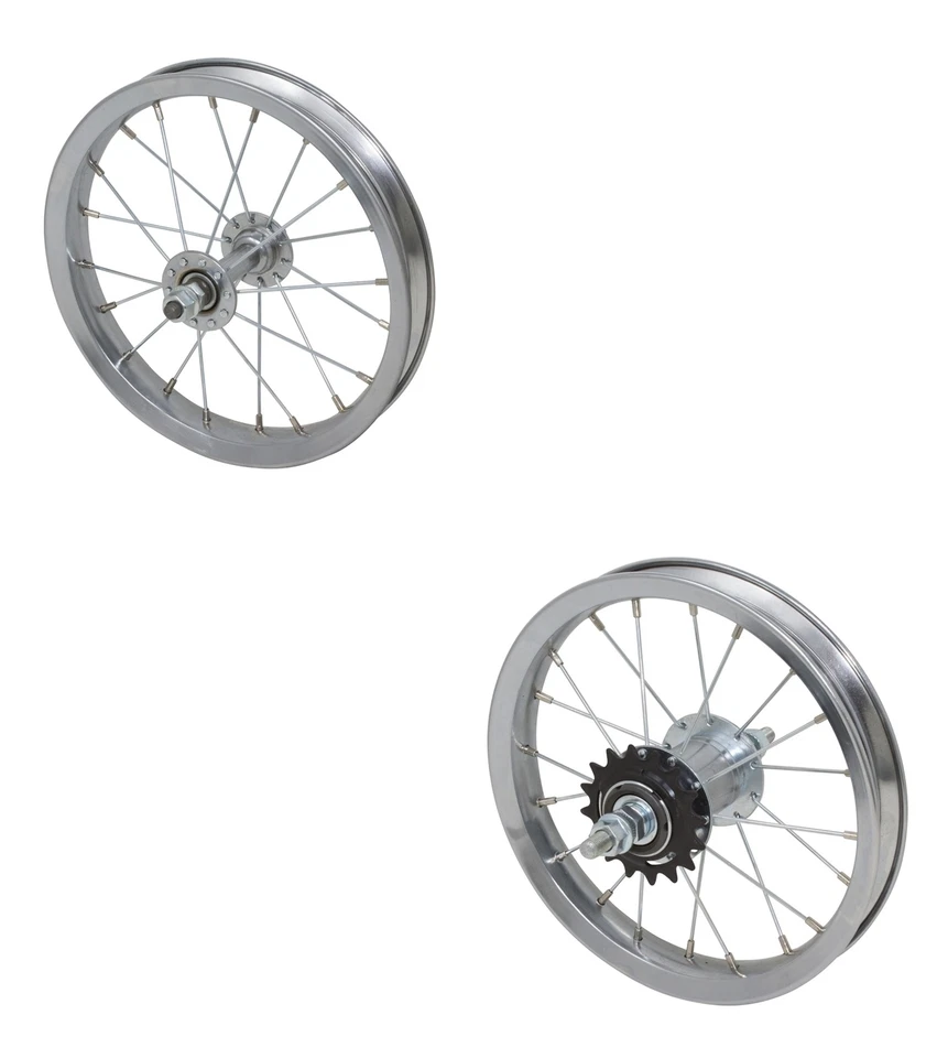 Rueda de bicicleta OG 12 1/2" X 2 1/4" acero 20 radios rueda delantera y trasera niños Foto 1 de 1