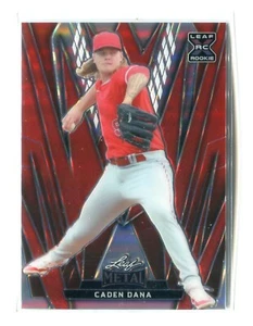 2024 Hoja Metal Caden Dana Rojo Paralelo RC #86 22/25 LA ANGELS - Imagen 1 de 1
