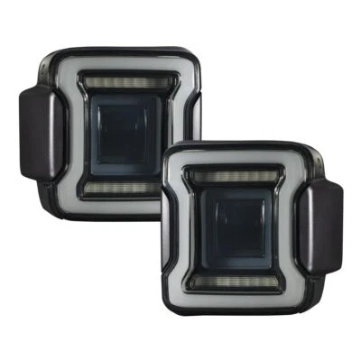 Luces traseras secuenciales LED ahumadas Form Lighting para Jeep Wrangler JL 2018-2022 Foto 1 de 4
