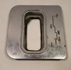 1963 Chevrolet Impala SS Shifter Plate Trim PRNDL GM Chrome 3830456 - Picture 1 of 7